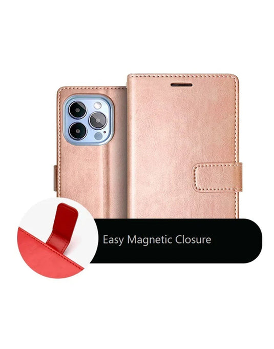 Apple iPhone 15 Pro Max Wallet Case - Gold