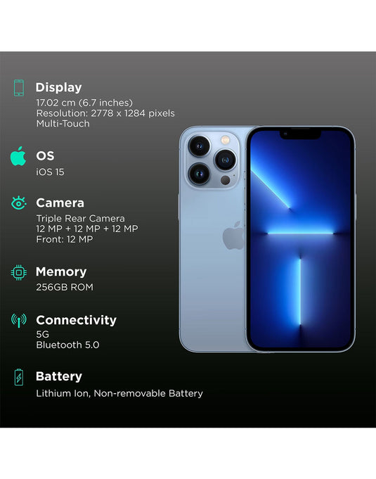 Features of Apple iPhone 13 Pro Max 128GB (Pre-Owned)