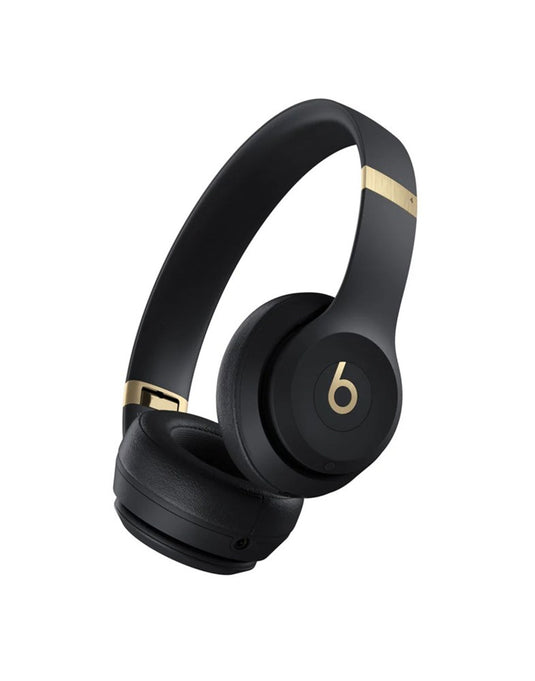 Beats Solo 4 Wireless On-Ear Headphones - Black & Gold (Brand New)