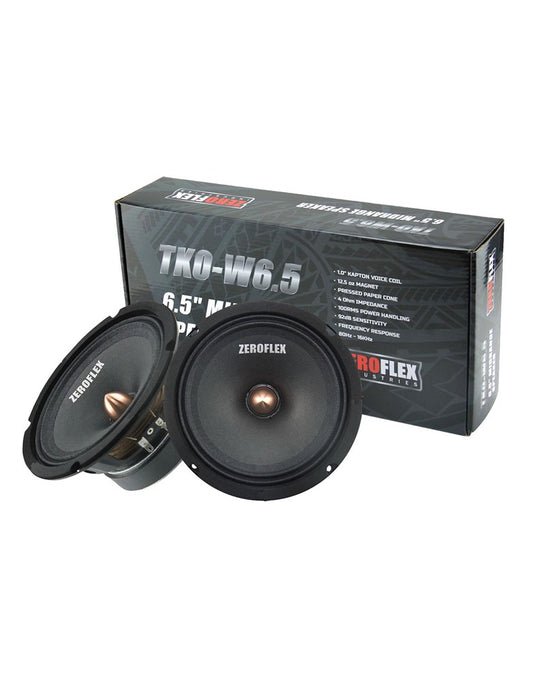 Zeroflex TKO-W6.5 6.5-inch Midbass Drivers 100 RMS 9 (Pair)