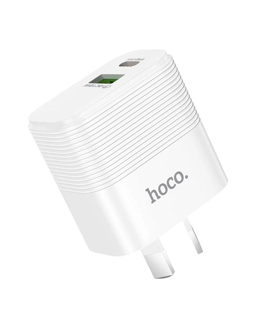 HOCO 20W Super Fast Charger w/ USB-C & USB-A (NU1)