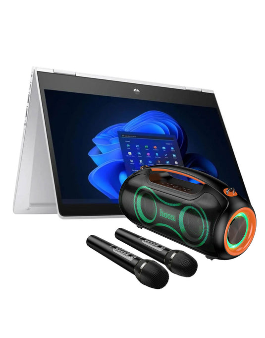 HP ProBook X360 435 G9 13.3-inch AMD Ryzen 5 16GB 256GB @2.30GHz Windows 11 Home Touch Screen Laptop - Sliver (Good-Refurbished) + Bluetooth Party Speaker (DS67) (Bundle Deal)