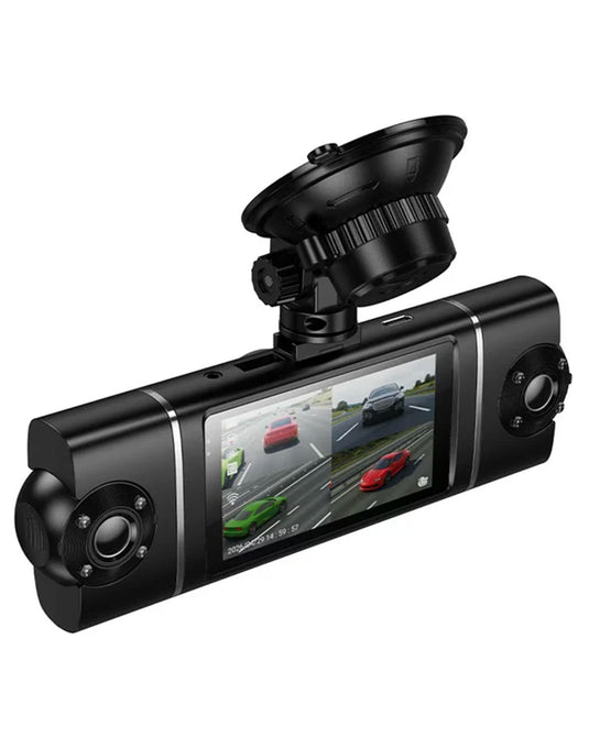 Hoco 4-Way Dual 360° Rotatable Cabin & Rear Dash Cameras With Wi-Fi App (DV17)