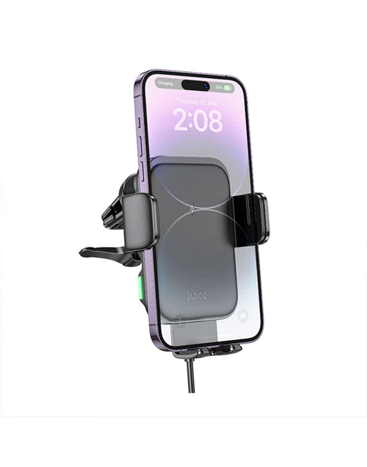 Hoco HW10 Car Phone Holder 15W Fast Charging - Air Vent - TechCrazy