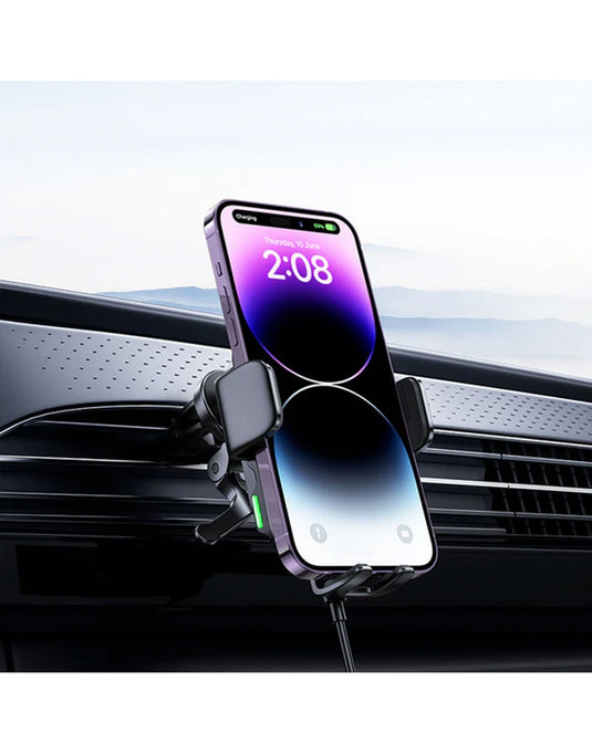 Hoco HW10 Car Phone Holder 15W Fast Charging - Air Vent - TechCrazy