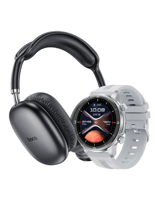 Hoco Premium Bluetooth Headset (W35 Air) + Smart Sports Watch (Y31)