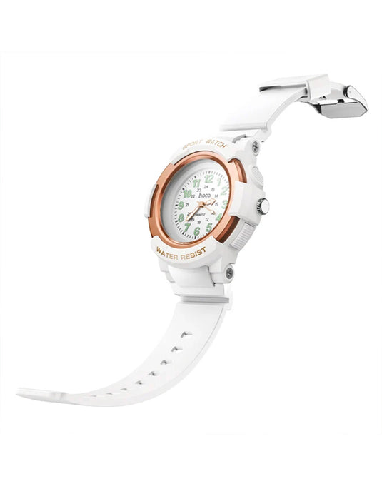 Hoco Kids Quartz Watch Built In Tracker For Apple Devices (E112) - White