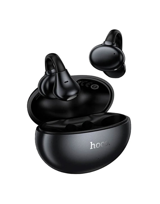 Hoco Open-Ear TWS Clip-On Earbuds with 6 Hours, Hoco Music App (EA8) - Black