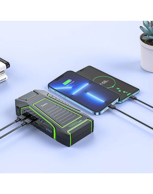 Hoco Portable Smart Car Jump Starter Power Bank Led Light 10000mAh (QS1)