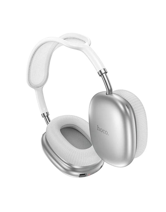 Hoco Premium Bluetooth Headset w/ ANC Noise Cancelling Up To 90 Hours Battery Time  - Silver (W55 PLUS)