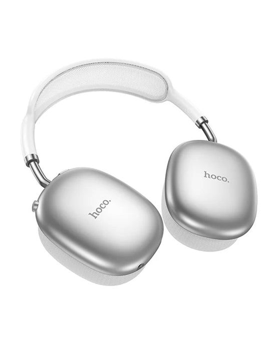 Hoco Premium Bluetooth Headset w/ ANC Noise Cancelling Up To 90 Hours Battery Time  - Silver (W55 PLUS)