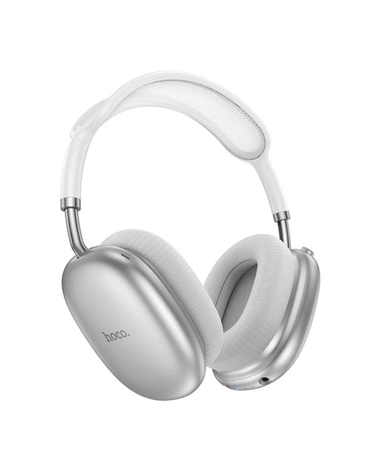 Hoco Premium Bluetooth Headset w/ ANC Noise Cancelling Up To 90 Hours Battery Time  - Silver (W55 PLUS)