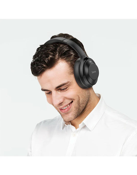 Hoco Premium Bluetooth Headset w/ ANC Noise Cancelling (W37) - Black