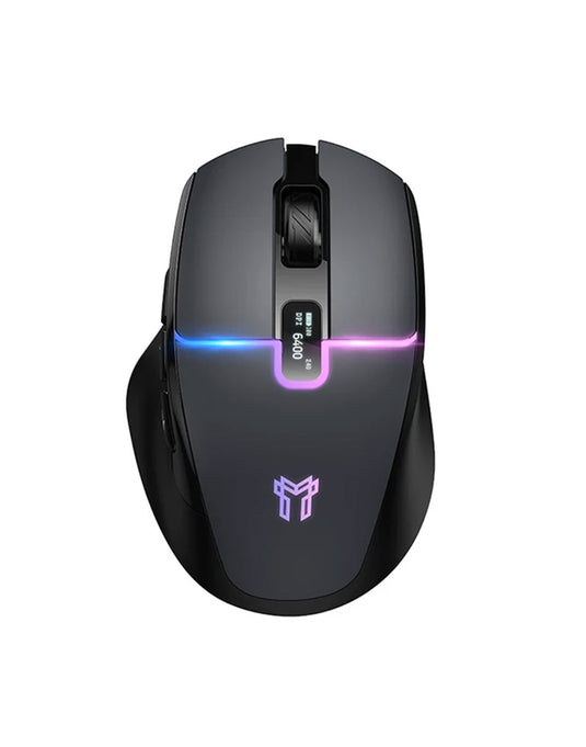 Hoco Premium Gaming Mouse LED Display, Wired & Wireless Modes (GM651) - Black