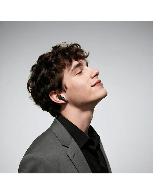 Hoco Semi-In-Ear TWS Earbuds with 7 Hours, Carry Case and Snap Hook (EQ30) - White
