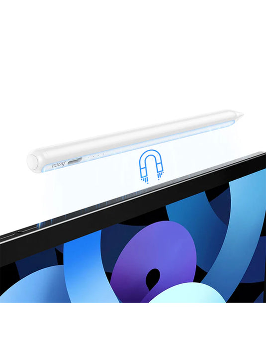 Hoco Smart Active Stylus Pen for iPad (2018 & Newer) with Magnetic Attachment (GM114) - White