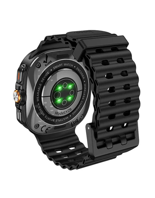 Hoco Smart Sports Watch With Calling Feature (Y29) - Black (Brand New)