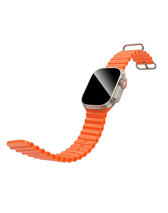 Hoco Smart Watch With Calling Feature (Y42 Ultra) 2 Straps - Orange (Brand New)