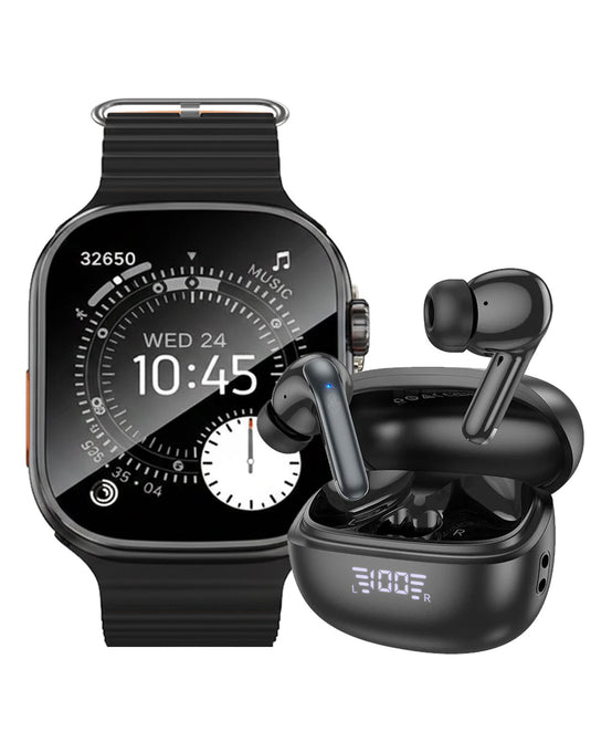 Hoco Smart Watch (Y23 Ultra) + TWS Bluetooth Earbud (EQ5) (Bundle Deal)