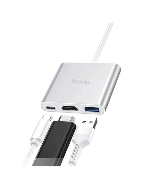 Hoco Type-C Hub to USB3.0 & HDMI & PD (HB14)