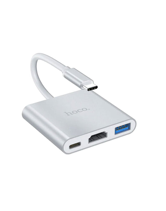 Hoco Type-C Hub to USB3.0 & HDMI & PD (HB14)