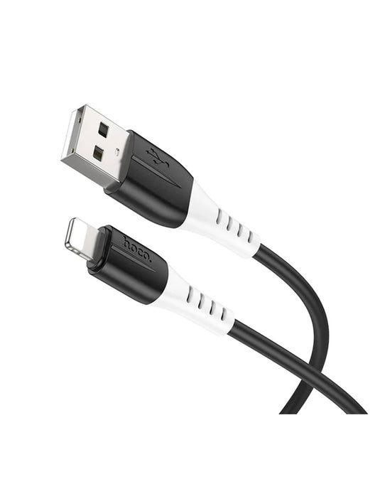 Hoco Ultra Soft Silicon Cable (X82) - Lightning - Black 
