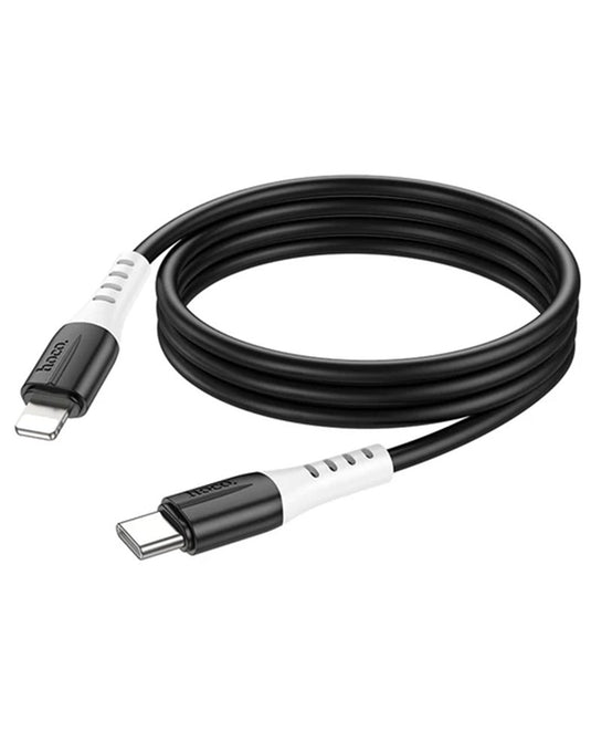 Hoco Ultra Soft Silicon Lightning to Type C Cable (X82)