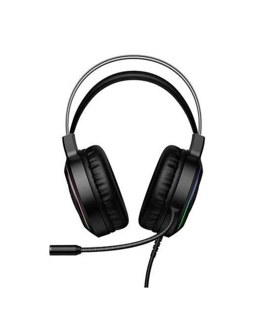 Hoco Wired Gaming Headset LED Light & Microphone (W117) - Black (Brand New)