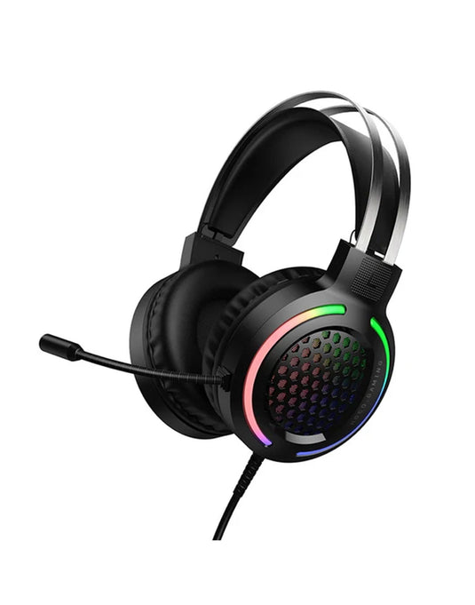 Hoco Wired Gaming Headset LED Light & Microphone (W117) - Black