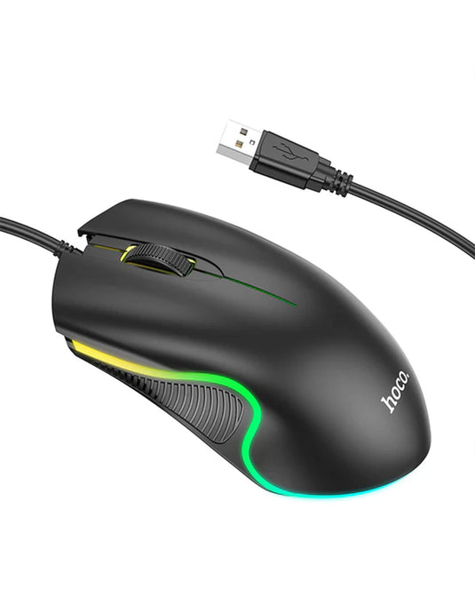 Hoco Wired Gaming Mouse w/ RGB Light (GM19)