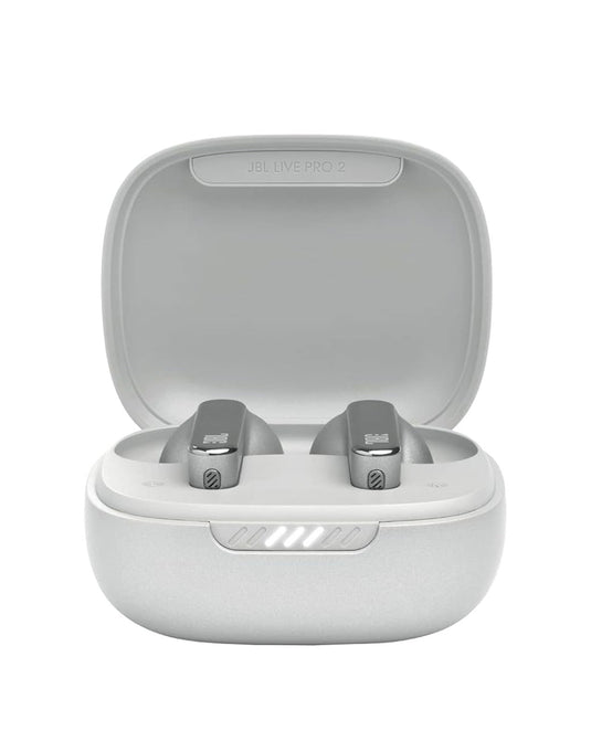 JBL Live Pro 2 Ear Noise Cancelling Wireless TWS Earbuds - Silver
