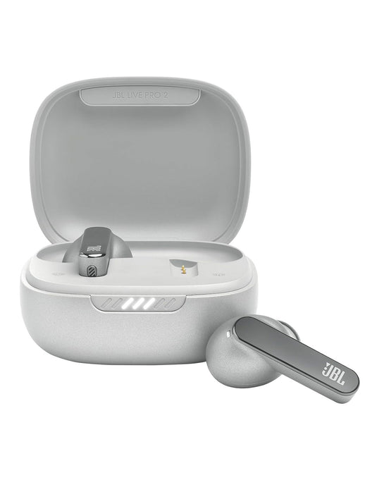 JBL Live Pro 2 Ear Noise Cancelling Wireless TWS Earbuds - Silver