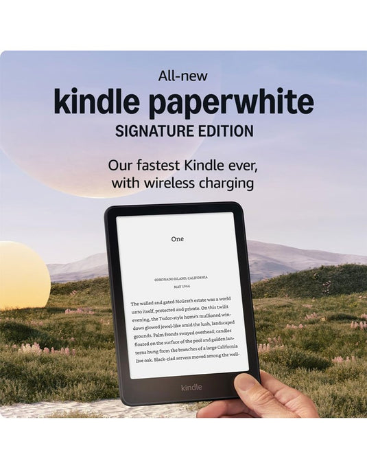 Kindle Paperwhite Signature Edition 6.8-inch (11th Gen) 32GB Auto Adjusting Front Light - Black