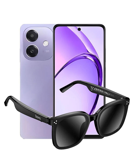 Oppo A5i 4GB 128GB Dual Sim Smartphone 4G - Purple (Brand New) + Hoco Wireless Audio Sunglasses (DI87) (Bundle Deal)