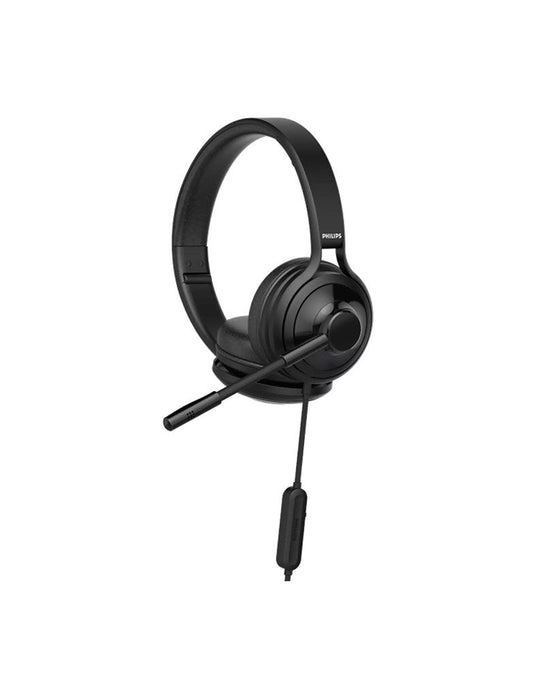 Philips USB On Ear Headphone With MIC TAH3155BK (Brand New) - TechCrazy