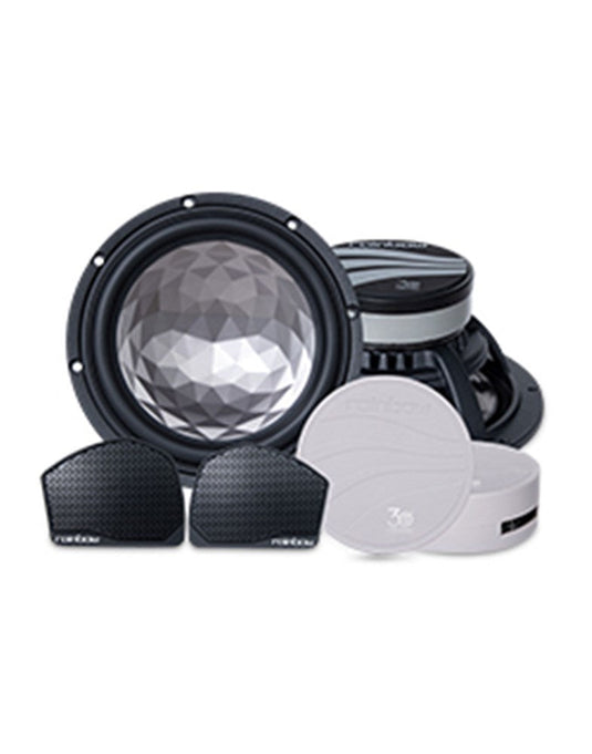 Rainbow 165mm Crystal Cone Mid Woofer 55mm Unify Dual Driver with Ambient Light Enclosure
