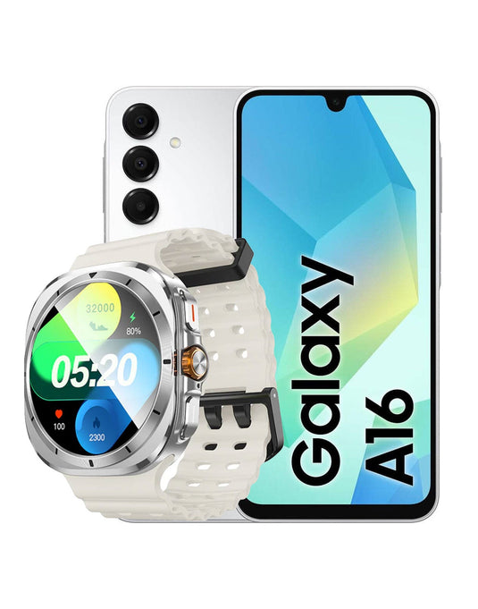 Samsung Galaxy A16 (2024) 6GB 128GB 4G Dual Sim Smart Phone (Brand New) + Smart Sports Watch (Y29) (Bundle Deal)