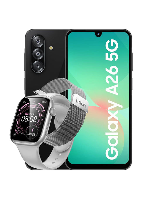 Samsung Galaxy A26 (2025) 6GB 128GB 5G Dual Sim Smart Phone (Brand New) + Smart Watch (Y42) (Bundle Deal)