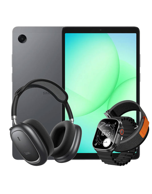 Samsung Galaxy Tab A11 (2025) 8.7-inch 4GB 64GB - Gray (Brand New) + Bluetooth Headset (W68) + Smart Watch (Y42 Ultra) 2 Straps (Bundle Deal)
