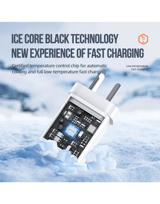 VFan Ultra Fast Charger USB-C & USB-A 35W (AU8)