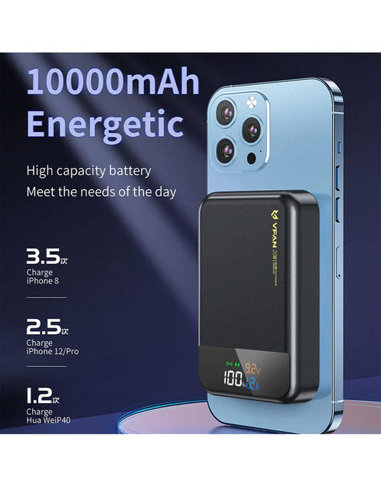 VFan Magnetic PD 22.5W Wireless Charging Power Bank (10000mAh) (F13)