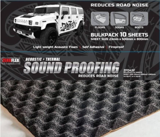 Zeroflex ZFD43F Acoustic Foam 10-Pack