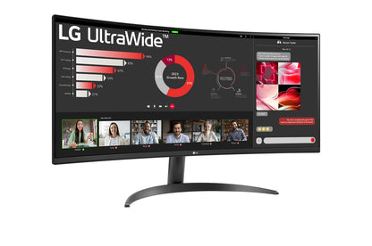 LG Ultrawide 34WR50QK-B 34" Class UWQHD LED Monitor - 21:9 - 34" Viewable