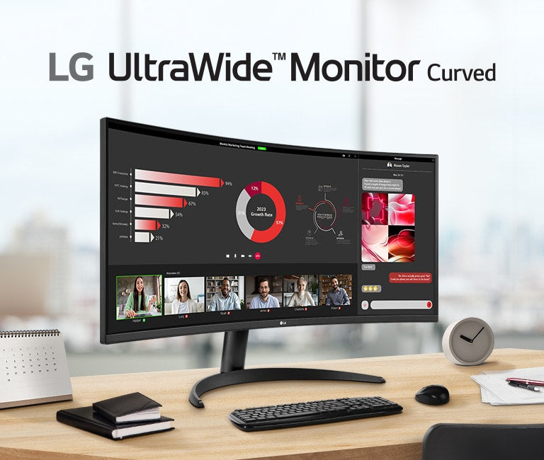 LG Ultrawide 34WR50QK-B 34" Class UWQHD LED Monitor - 21:9 - 34" Viewable